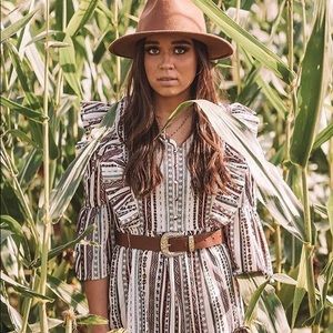 Peek a boo sleeve Dress